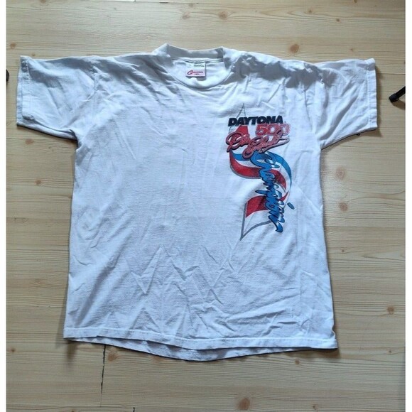 Competitor View Dale Earnhardt Shirt Extra Large White Vintage Daytona 500 3 Men - Picture 2 of 6